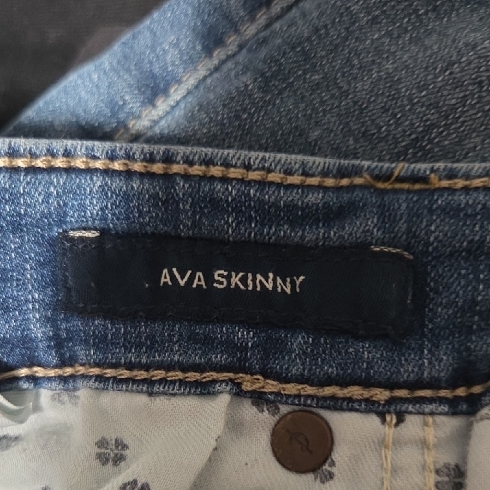 Lucky Brand "Ava Skinny" Jeans with Rips - Picture 4 of 4